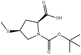 (2S,4S)-1-[(叔丁氧基)羰基]-4-(甲基硫烷基)吡咯烷-2-羧酸图片