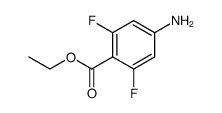 Benzoic acid, 4-amino-2,6-difluoro-, ethyl ester (9CI) Structure