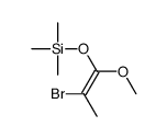 (2-bromo-1-methoxyprop-1-enoxy)-trimethylsilane Structure