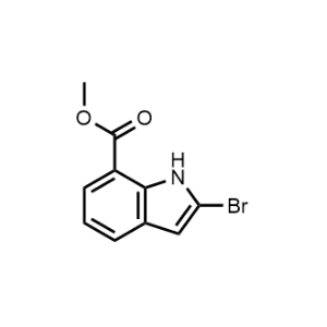 Methyl 2-bromo-1H-indole-7-carboxylate Structure