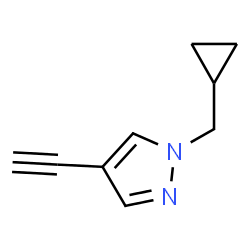 1-(Cyclopropylmethyl)-4-ethynyl-1H-pyrazole Structure