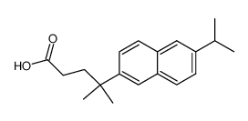 4-(6-Isopropyl-naphthyl-(2))-4-methyl-pentansaeure Structure