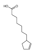 7-cyclopent-2-en-1-ylheptanoic acid结构式