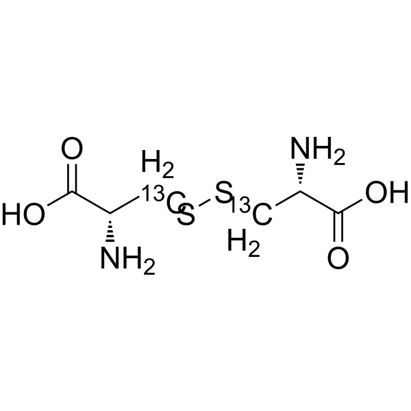 L-胱氨酸-13C2结构式