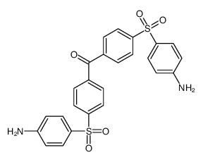 bis[4-(4-aminophenyl)sulfonylphenyl]methanone结构式