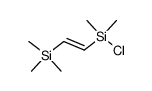 (E)-1-(Chlorodimethylsilyl)-2-(trimethylsilyl)ethene结构式