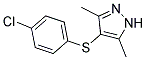 4-[(4-CHLOROPHENYL)THIO]-3,5-DIMETHYL-1H-PYRAZOLE picture