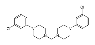 Bis-(m-chlorophenylpiperazino)-methane structure