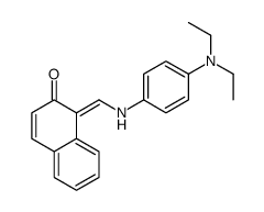 1-[[4-(diethylamino)anilino]methylidene]naphthalen-2-one Structure