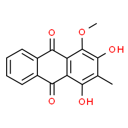 1,3-Dihydroxy-2-methyl-4-methoxyanthraquinone Structure