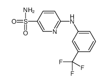 6-[[3-(Trifluoromethyl)phenyl]amino]-3-pyridinesulfonamide structure