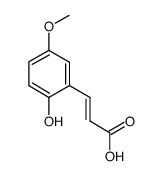 3-(2-HYDROXY-5-METHOXY-PHENYL)-ACRYLIC ACID结构式