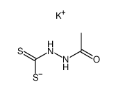 potassium acetylhydrazinodithioate Structure