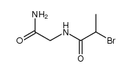 N-(2-bromo-propionyl)-glycine amide Structure