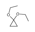 1,1-diethoxycyclopropane Structure