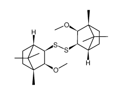 bis[(1R,2S,3R)-2-methoxybornane-3-yl]disulfide结构式