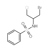 Benzenesulfonamide,N-[2-bromo-1-(chloromethyl)ethyl]- Structure