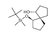 (1R,5R,6R)-6-(tert-Butyl-dimethyl-silanyloxy)-spiro[4.4]nonan-1-ol Structure