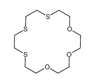 1,4,7-trioxa-10,13,16-trithiacyclooctadecane结构式