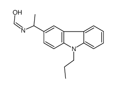 N-[1-(9-Propyl-9H-carbazol-3-yl)ethyl]formamide Structure