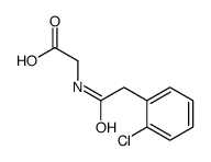 2-[[2-(2-chlorophenyl)acetyl]amino]acetic acid Structure