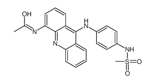 N-[9-[4-(methanesulfonamido)anilino]acridin-4-yl]acetamide Structure