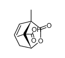 (1RS)-1,8-dimethyl-7-oxo-6-oxa-bicyclo[3.2.1]oct-2-ene-8-carboxylic acid结构式