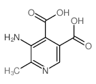 5-amino-6-methyl-pyridine-3,4-dicarboxylic acid Structure