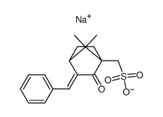 sodium 3-benzylidene-2-oxo-10-bornane sulfonic acid结构式