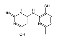 2-amino-6-[(6-methyl-3-sulfanylpyridin-2-yl)amino]-1H-pyrimidin-4-one结构式