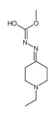 Hydrazinecarboxylic acid, (1-ethyl-4-piperidinylidene)-, methyl ester (9CI) picture