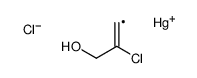 chloro-(2-chloro-3-hydroxyprop-1-enyl)mercury结构式