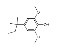 2-methyl-2-(3,5-dimethoxy-4-hydroxyphenyl)butane结构式