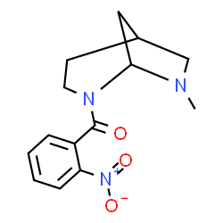 8-Methyl-3-(o-nitrobenzoyl)-3,8-diazabicyclo[3.2.1]octane Structure