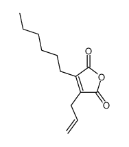 2,5-Furandione, 3-hexyl-4-(2-propenyl)- (9CI) Structure