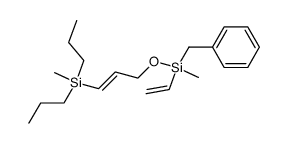 ({Methyl-[(E)-3-(methyl-dipropyl-silanyl)-allyloxy]-vinyl-silanyl}-methyl)-benzene结构式