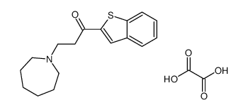 3-(azepan-1-yl)-1-(1-benzothiophen-2-yl)propan-1-one,oxalic acid结构式