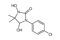 1-(4-chlorophenyl)-3,5-dihydroxy-4,4-dimethylimidazolidin-2-one Structure