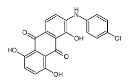 2-(4-chloroanilino)-1,5,8-trihydroxyanthracene-9,10-dione Structure