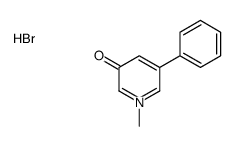 1-methyl-5-phenylpyridin-1-ium-3-ol,bromide Structure