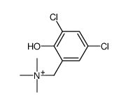 (3,5-dichloro-2-hydroxyphenyl)methyl-trimethylazanium Structure