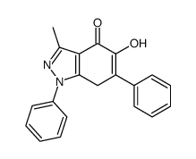 5-hydroxy-3-methyl-1,6-diphenyl-7H-indazol-4-one Structure