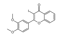 2-(3,4-dimethoxyphenyl)-3-iodochromen-4-one结构式