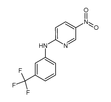 2-[N-(3-trifluoromethylphenyl)amino]-5-nitropyridine结构式