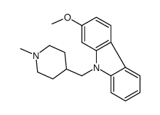 7-Methoxy-9-(1-methyl-4-piperidylmethyl)-9H-carbazole结构式