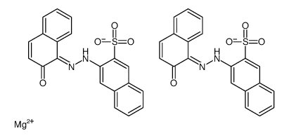 dihydrogen bis[2-[(2-hydroxy-1-naphthyl)azo]naphthalene-1-sulphonato(2-)]magnesate(2-)结构式