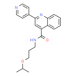 N-[3-(propan-2-yloxy)propyl]-2-(pyridin-4-yl)quinoline-4-carboxamide Structure