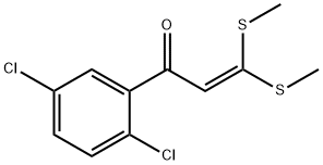 2',5'-dichloro-3,3-bis(methylthio)acrylophenone structure