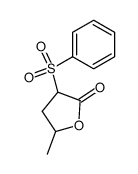 4,5-dihydro-5-methyl-3-(phenylsulfonyl)-2(3H)-furanone结构式