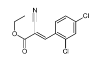 ETHYL 2-CYANO-3-(2,4-DICHLOROPHENYL)ACRYLATE Structure